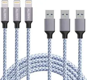iPhone Charger,3 Pack 6ft Nylon Braided USB to Lightning Cable Extra Long Syncing Data Sync Transfer Fast Charging Compatible with iPhone 12/11/Pro/Xs Max/X/8/7/Plus/6S/6/SE/5S/iPad Pro Air 2 iPhone Charger,3 Pack 6ft Nylon Braided USB to Lightning Cable Extra Long Syncing Data Sync Transfer Fast Charging Compatible with iPhone 12/11/Pro/Xs Max/X/8/7/Plus/6S/6/SE/5S/iPad Pro Air 2