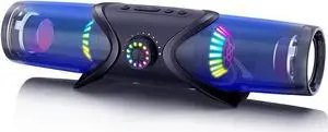 GS03 Wireless Computer Speakers for Desktop, Gaming Speakers with RGB Light for PC, Bluetooth 5.0 Speakers with Subwoofer, USB Powered SoundBar for Monitor Laptop 3.5mm Headphone Jack GS03 Wireless Computer Speakers for Desktop, Gaming Speakers with RGB Light for PC, Bluetooth 5.0 Speakers with Subwoofer, USB Powered SoundBar for Monitor Laptop 3.5mm Headphone Jack