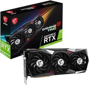 MSI Gaming GeForce RTX 3090 Ti 24GB GDDR6X PCI Express 4.0 SLI Support ATX Video Card RTX 3090 TI GAMING X TRIO 24G Graphics Cards