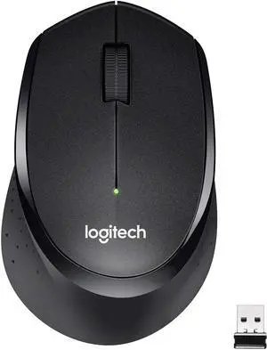 Logitech M330 Silent Plus Wireless Mouse, Black