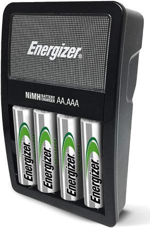 Energizer Rechargeable AA and AAA Battery Charger with 4 AA NiMH Rechargeable Batteries
