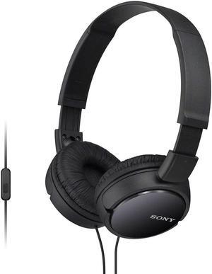 Sony On-Ear Headphones with Microphone (Black)