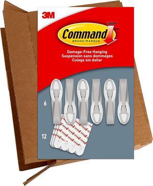 Command Large Picture Hanging Strips, Heavy Duty, Black, Holds up to 16  lbs, 14-Pairs 