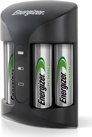 Energizer AA and AAA Battery Charger with 4 AA NiMH Rechargeable Batteries