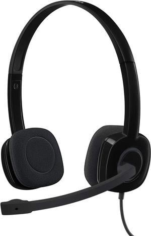 Logitech H151 Stereo Headset with Boom Microphone - 3.5mm Audio Jack