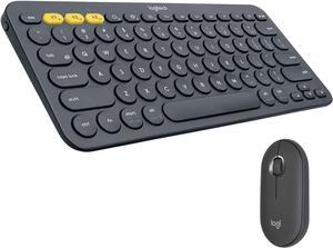 Logitech Wireless Bluetooth Keyboard and Mouse Combo - Slim Portable Design