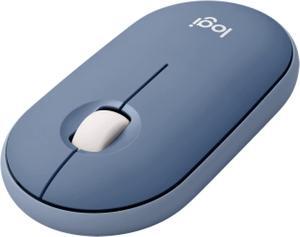 Logitech Pebble M350 Wireless Mouse with Bluetooth or 2.4 GHz Receiver (Blueberry)