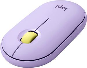 Logitech Pebble M350 Wireless Mouse with Bluetooth or 2.4 GHz Receiver (Lavender)