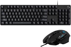 Logitech G413 SE Full-Size Mechanical Wired Gaming Keyboard & Logitech G502 HERO Wired Gaming Mouse
