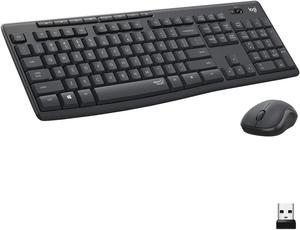 Logitech MK295 Wireless Mouse  Keyboard Combo with Silent Touch Technology