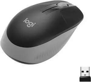 Logitech M190 Wireless Mouse - Mid Grey