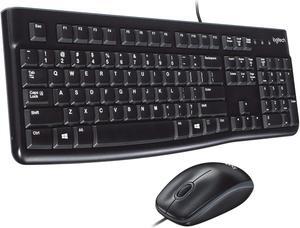 Logitech MK120 Durable, Comfortable, Wired Keyboard and Mouse Combo