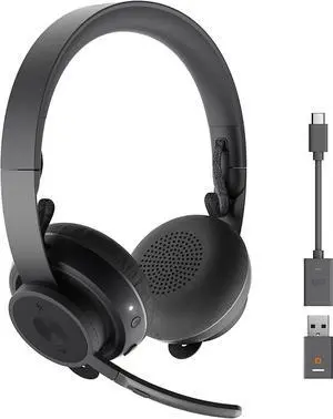 Logitech H570e Stereo Headphones with Noise-Cancelling Microphone - Black Logitech H570e Stereo Headphones with Noise-Cancelling Microphone - Black