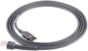 USB Cable For   Barcode Scanner LS2208AP LS4208 LS1203 CBA-U01-S07ZAR 7FT