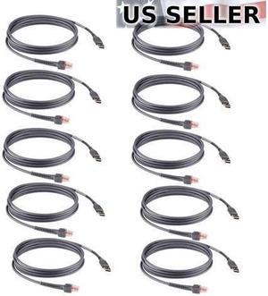 USB Cable Barcode Scanner Cord For Symbol LS2208 CBA-U01-S07ZAR 6FT 10 Pack