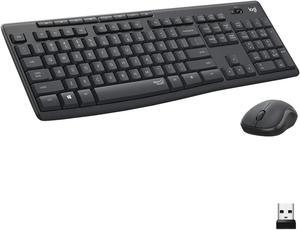 Logitech MK295 Wireless Mouse & Keyboard Combo with Silent Touch Technology