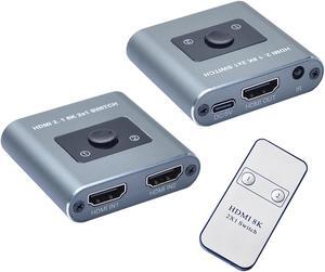 BYTECC HM21-SW201 2x1 HDMI 2.1 8K Switch
