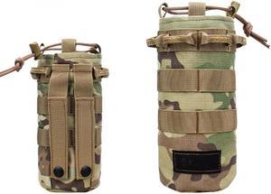 Molle Water Bottle Holder for Backpack,Molle Pouch,Water Bottle Carrier,Tactical Water Bottle Pouch,Tactical Molle Water Bottle Pouch Attaches to Backpack,Bicycle,Belt,Straps,Car