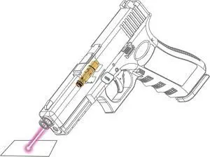 SPECIAL PIE Portable Laser Trainer Target &9mm Laser Training Cartri with Sound and Flash Feedback for Dry Fire Practice(9*18mm)