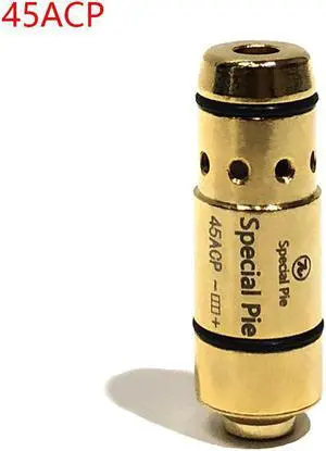 SPECIAL PIE Tactical Laser Training Cartridge Bullet 45ACP Red Dot Laser Dry Fire Training Practice(Model:45ACP)