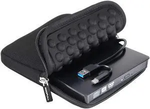 External CD DVD Drive USB 3.0 Type-C Portable DVD/CD ROM +/-RW Drive Burner Rewriter with Protective Storage Carrying Case Bag for Windows Linux Mac Laptop Desktop, MacBook Pro/ Air, iMac External CD DVD Drive USB 3.0 Type-C Portable DVD/CD ROM +/-RW Drive Burner Rewriter with Protective Storage Carrying Case Bag for Windows Linux Mac Laptop Desktop, MacBook Pro/ Air, iMac
