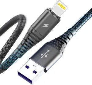 Lightning Cable,(3Pack 6Ft) iPhone Charger Cable 6 Foot,6 Feet Fast Charging USB Cord Compatible with for iPhone 12/11/Pro/X/Xs Max/XR/8 Plus /7 Plus/6s/ iPad and More-Black Lightning Cable,(3Pack 6Ft) iPhone Charger Cable 6 Foot,6 Feet Fast Charging USB Cord Compatible with for iPhone 12/11/Pro/X/Xs Max/XR/8 Plus /7 Plus/6s/ iPad and More-Black