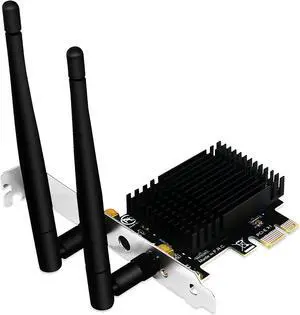 PCIE Wireless AC Dual Band 1200Mbps Wi-Fi Adapter with Beamformee,MU-MIMO and Heatsink Technology for Windows Server,7,8,8.1,10(32/64bit) Desktop PCs Gaming 4K Video Streaming (FS-AC87) PCIE Wireless AC Dual Band 1200Mbps Wi-Fi Adapter with Beamformee,MU-MIMO and Heatsink Technology for Windows Server,7,8,8.1,10(32/64bit) Desktop PCs Gaming 4K Video Streaming (FS-AC87)