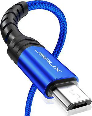 Micro USB Cable Android Charger, (2-Pack 6.6FT) Micro USB Android Charger Cable Nylon Braided Cord Compatible with Galaxy S7 S6 J7 Edge Note 5, Kindle. MP3 and More-Blue Micro USB Cable Android Charger, (2-Pack 6.6FT) Micro USB Android Charger Cable Nylon Braided Cord Compatible with Galaxy S7 S6 J7 Edge Note 5, Kindle. MP3 and More-Blue