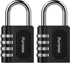 2 Pack Combination Locks Outdoor Waterproof Padlock for School Gym Locker Outdoor Fence Hasp Cabinet Toolbox Locker (Black) 2 Pack Combination Locks Outdoor Waterproof Padlock for School Gym Locker Outdoor Fence Hasp Cabinet Toolbox Locker (Black)