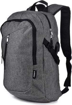 Laptop Travel Backpack - Adjustable Shoulder Straps, Zippered Compartments with Side Pockets for Water Bottle or Umbrella. Headset and USB Charging Port. Perfect for School, Business or Traveling. Laptop Travel Backpack - Adjustable Shoulder Straps, Zippered Compartments with Side Pockets for Water Bottle or Umbrella. Headset and USB Charging Port. Perfect for School, Business or Traveling.
