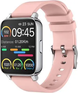 Smart Watch for Women 1.69" Touch Screen Fitness Tracker Watch IP67 Waterproof Smartwatch with Heart Rate and Sleep Monitor, Step Counter Sport Running Watch for Android and iOS(Pink) Smart Watch for Women 1.69" Touch Screen Fitness Tracker Watch IP67 Waterproof Smartwatch with Heart Rate and Sleep Monitor, Step Counter Sport Running Watch for Android and iOS(Pink)