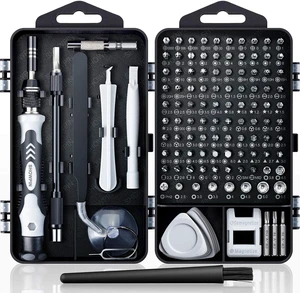 Computer Repair Kit, 122 in 1 Magnetic Laptop Screwdriver Kit, Precision Screwdriver Set, Small Impact Screw Driver Set with Case for Computer, Laptop, PC, for iPhone, Watch, Ps4 DIY Hand Tools -Grey Computer Repair Kit, 122 in 1 Magnetic Laptop Screwdriver Kit, Precision Screwdriver Set, Small Impact Screw Driver Set with Case for Computer, Laptop, PC, for iPhone, Watch, Ps4 DIY Hand Tools -Grey