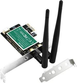 Wi-Fi 6 PCIE Wireless Network Adapter,802.11AX PCIE Dual Band WiFi Bluetooth Card for Windows 10 64bitand Linux 5.1+ System,2.4GHz 574Mbps and 5GHz 2400Mbps with Bluetooth 5.1, AX200 NGW(WF-AX200) Wi-Fi 6 PCIE Wireless Network Adapter,802.11AX PCIE Dual Band WiFi Bluetooth Card for Windows 10 64bitand Linux 5.1+ System,2.4GHz 574Mbps and 5GHz 2400Mbps with Bluetooth 5.1, AX200 NGW(WF-AX200)