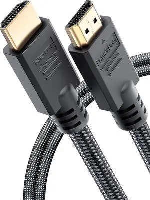 4K HDMI Cable 6 ft | High Speed, Braided Nylon & Gold Connectors, 4K @ 60Hz, Ultra HD, 2K, 1080P, ARC & CL3 Rated | for Laptop, Monitor, PS5, PS4, Xbox One, Fire TV, Apple TV & More 4K HDMI Cable 6 ft | High Speed, Braided Nylon & Gold Connectors, 4K @ 60Hz, Ultra HD, 2K, 1080P, ARC & CL3 Rated | for Laptop, Monitor, PS5, PS4, Xbox One, Fire TV, Apple TV & More