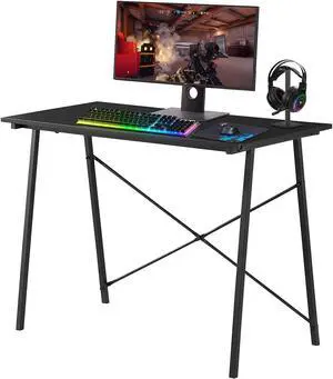 Modern Small Desk Computer Table PC Laptop Notebook Desk for Dorm Room and Mini Desk for Small Space, Suitable for Teenagers,Black Modern Small Desk Computer Table PC Laptop Notebook Desk for Dorm Room and Mini Desk for Small Space, Suitable for Teenagers,Black