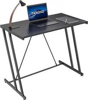 35.4" Small Computer Desk Home Office Black Study Desks for Bedroom Sturdy Laptop Workstation Modern Simple Coner Table Writing Space-Saving, Easy to Assemble (Z Style) 35.4" Small Computer Desk Home Office Black Study Desks for Bedroom Sturdy Laptop Workstation Modern Simple Coner Table Writing Space-Saving, Easy to Assemble (Z Style)