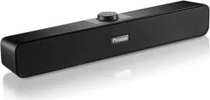 Soundbar, Computer Speakers with 2 Diaphragm USB Powered Speaker, 2.0 Stereo Speaker for Laptop Desktop PC Cellphone Laptop Game Console, Plug and Play, Black Glossy (Upgrade) Soundbar, Computer Speakers with 2 Diaphragm USB Powered Speaker, 2.0 Stereo Speaker for Laptop Desktop PC Cellphone Laptop Game Console, Plug and Play, Black Glossy (Upgrade)