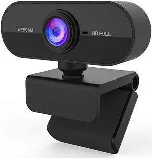 1080P Webcam with Microphone, HD Streaming Computer Web Camera, USB Camera for PC Desktop & Laptop with Mic, Video Calling, Conferencing, Webcast - Driver-Free Installation, Fast Autofocus 1080P Webcam with Microphone, HD Streaming Computer Web Camera, USB Camera for PC Desktop & Laptop with Mic, Video Calling, Conferencing, Webcast - Driver-Free Installation, Fast Autofocus