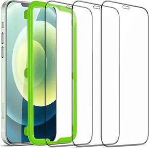 Screen Protector Compatible with iPhone 12/iPhone 12 Pro 2020 6.1inch Full Coverage Premium Tempered Glass, 3 Pack Screen Protector Compatible with iPhone 12/iPhone 12 Pro 2020 6.1inch Full Coverage Premium Tempered Glass, 3 Pack