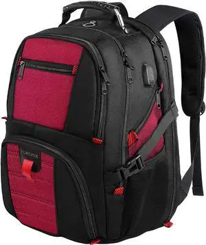 Backpack for Men,Extra Large 50L Travel Backpack with USB Charging Port,TSA Friendly Business College Bookbags Fit 17 Inch Laptops,Black Backpack for Men,Extra Large 50L Travel Backpack with USB Charging Port,TSA Friendly Business College Bookbags Fit 17 Inch Laptops,Black