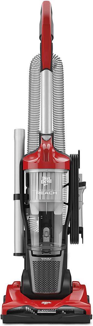 Endura Reach Upright Bagless Vacuum Cleaner for Carpet and Hard Floor, Lightweight, Corded, UD20124, Red
