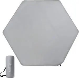Hexagon Playpen Mattress Compatible with Regalo Play Yard, Self Inflating Playard Mattress Pad, Comfortable and Portable Mat with Carry Bag - Grey Hexagon Playpen Mattress Compatible with Regalo Play Yard, Self Inflating Playard Mattress Pad, Comfortable and Portable Mat with Carry Bag - Grey