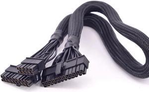 18+10Pin to 20+4 Pin Sleeved ATX Power Supply Cable for Seasonic SS-660XP2 SS-760XP2  SS-860XP2 PSU Modular