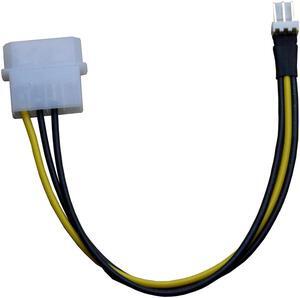 4pin Molex Male Port to 3Pin Male PC Fan Cooler Converter Cable D plug IDE Power to 3 Pin Connector Power supply Cable