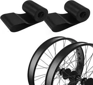 Maxfoot 20 Inch Rim Strip Rim Tape Fat Tire Tyre Liner PVC Inner Tube Cushion Protector Anti Puncture for Mountain Bike Road Bicycle Cycling Accessories 2PCS