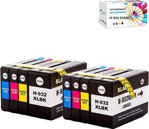 932XL 933XL Ink Cartridge Replacement  932 933 XL Ink Use with HP Officejet 6600 6700 6100 7110 7610 7612 Printers (2BK, 2C, 2M, 2Y)