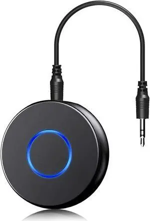 Bluetooth 5.0 Aux Adapter for Car Wireless Audio Receiver Portable Hands-Free Kit With RCA AUX 3.5mm for Home/Car Stereo Music Streaming Sound System