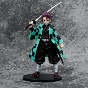 Demon Slayer Figure Nezuko Kamado Zenitsu Tanjirou Nine Pillars Figure Pvc Action Figures Doll Model Toys Gift12cm 1419cm yellow 7 