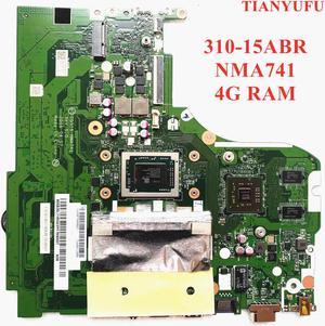 For Lenovo Ideapad 310-15ABR notebook motherboard CPU A10-9600 4G RAM GPU R5 M430 2G NM-A741 NMA741 motherboard100% fully tested