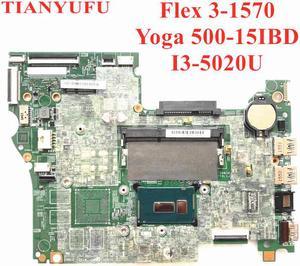 For Lenovo YOGA 500-15IBD Flex 3-1570 Laotop motherboard I3-5020U CPU 14217-1M DDR3L motherboard tested 100% work